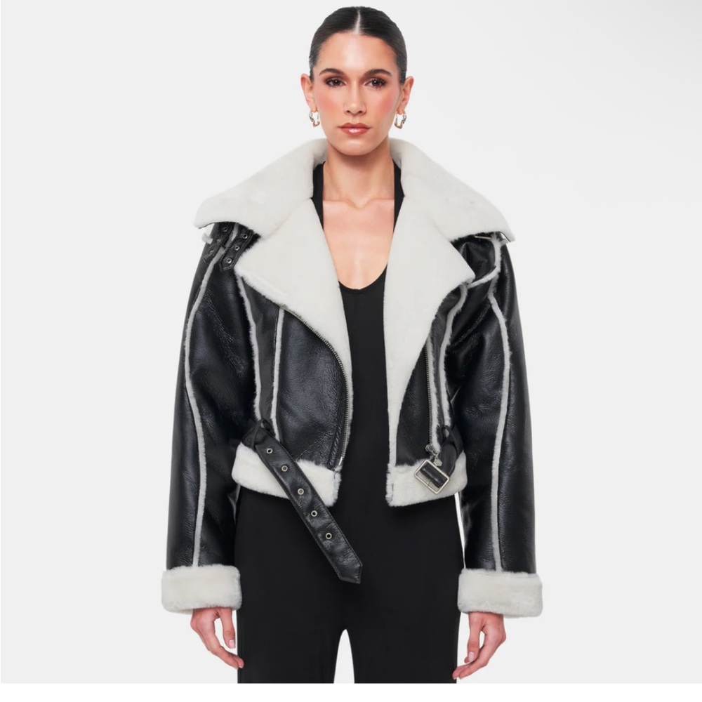 NWT! OW Icewind Faux Leather Jacket Size L